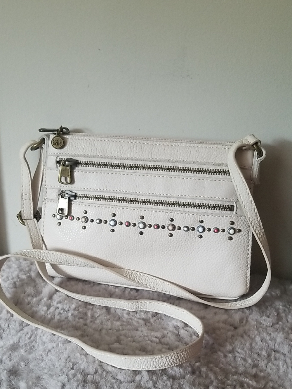 The Sak Сream Genuine leather Crossbody Bag